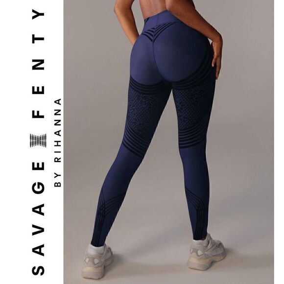SAVAGE X FENTY Special FX High-Waist Legging Blue SIZE S NEW WITH TAGS - Picture 1 of 16